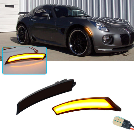 Smoked amber LED front marker light suitable for 06-10 for Pontiac Solstice& for Saturn Sky- v