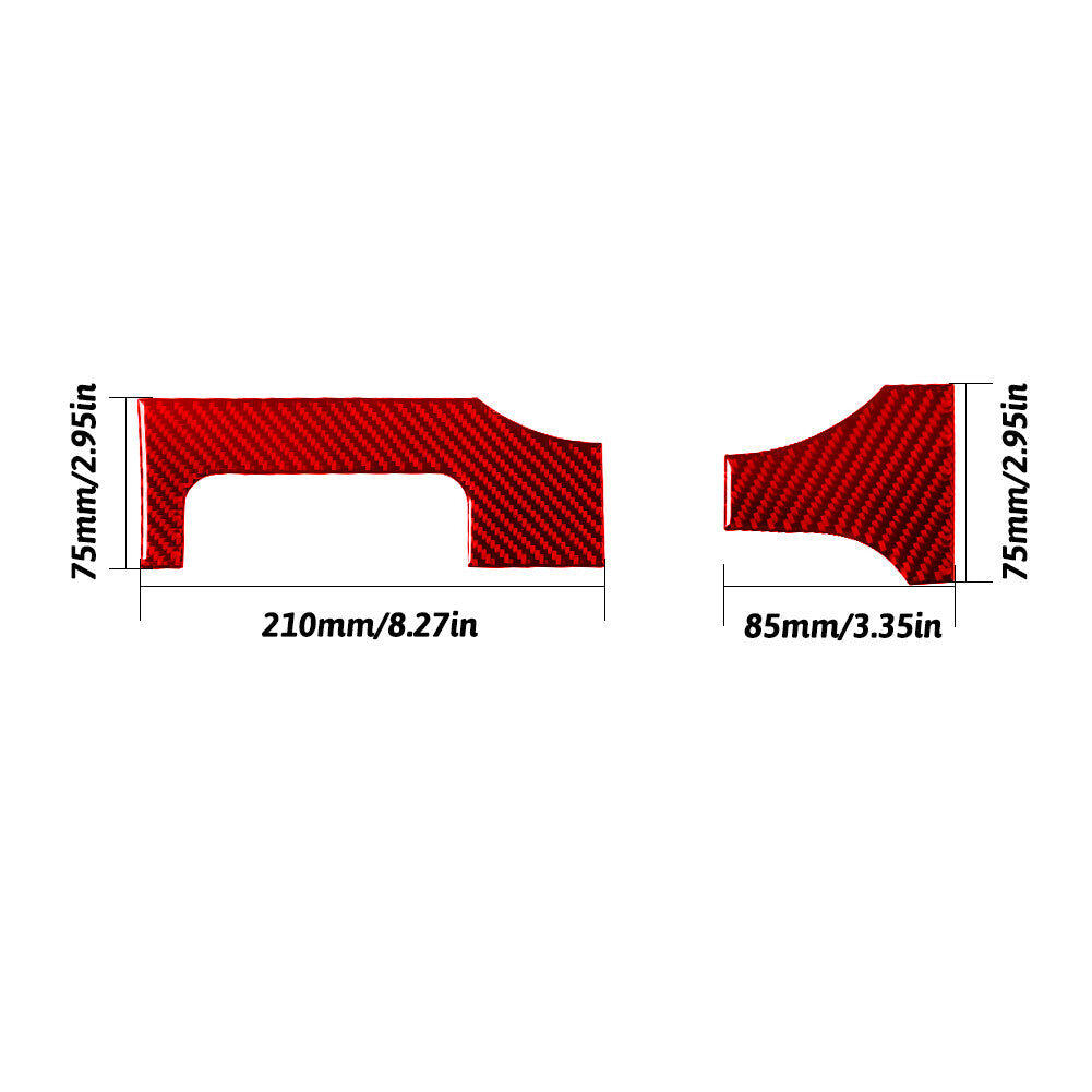 2Pcs Left-right Air Vents Trim Cover Carbon Fiber For Quest 2004-2006 v