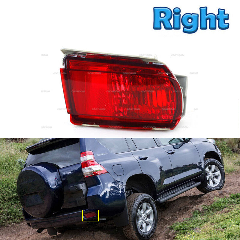 Right For 2010-2015 for Toyota for Land Cruiser Prado FJ150 Red Rear Bumpe Lamp FogLight