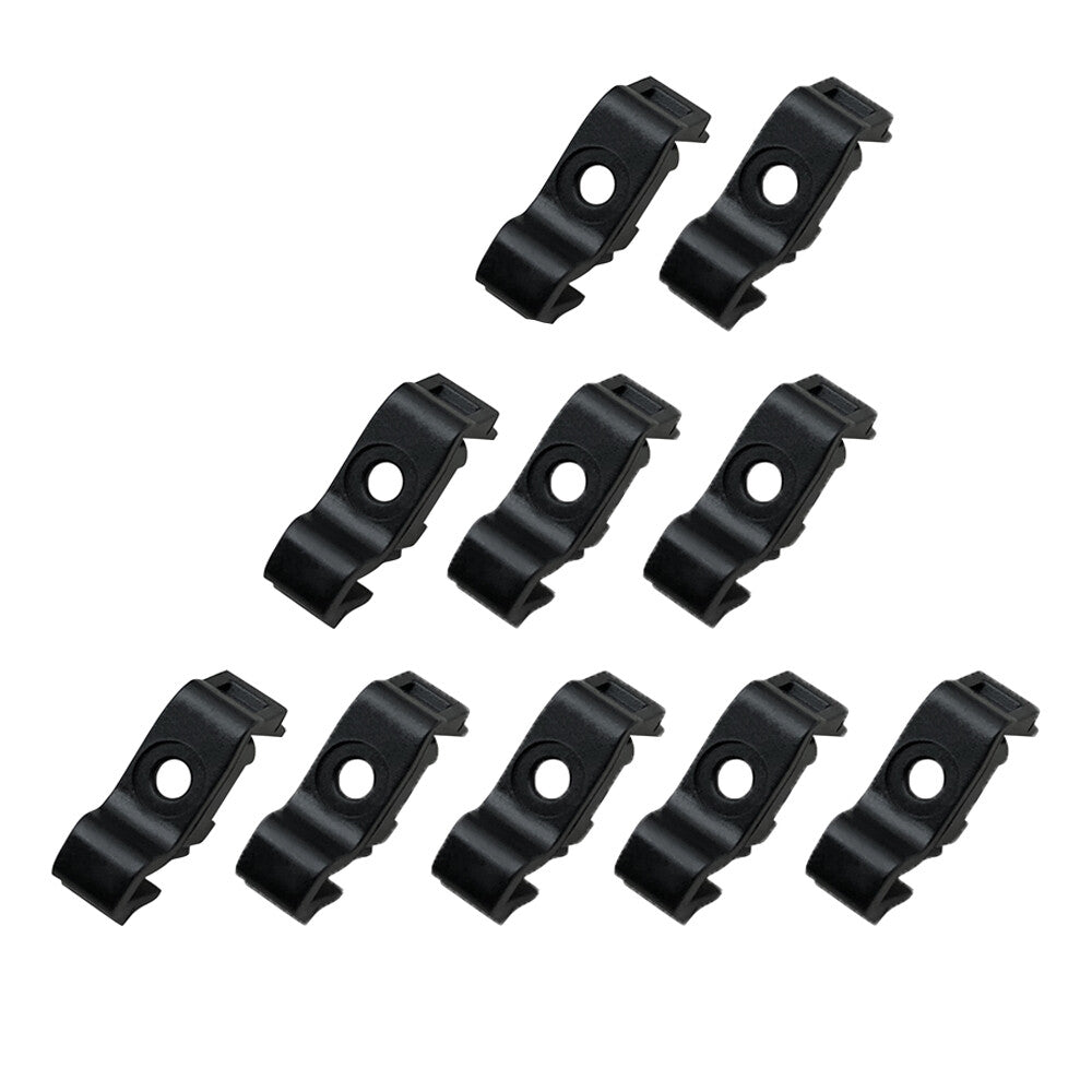10x For 2017-20 for Honda for CR-V Front Left Right Headlamp Molding Clips Black Nylon