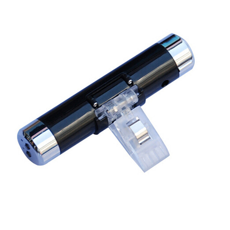 Car Suv Air Conditioner Vent Outlet Digital Clock Thermometer Blue LED BackLight
