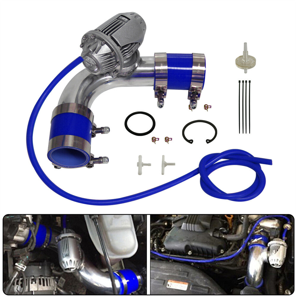Uinversal SQV Blow Off Valve BOV IV +2'' 90 degree Flange Pipe +Silicone Hose BL
