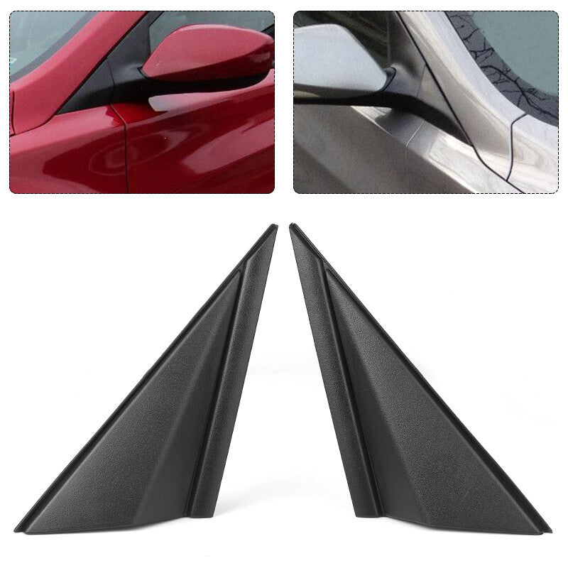Left+Right Fender Pillar Trim Mirror Corner Molding Fit 2014-16 for Hyundai for Elantra