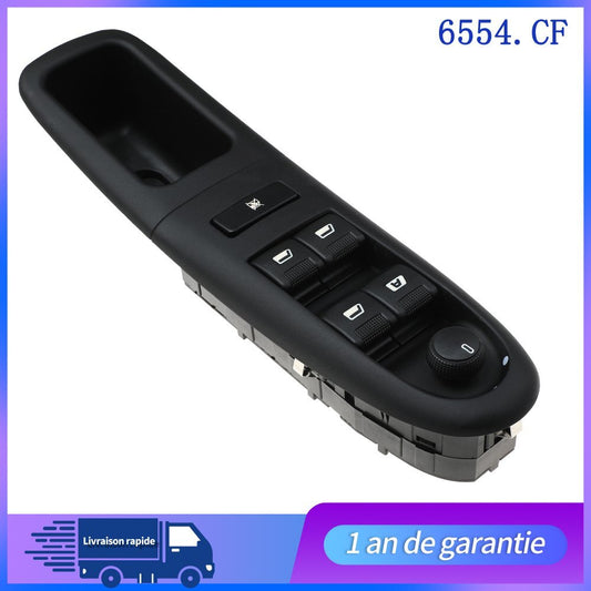 PLATINE COMMANDE BOUTON LEVE VITRE AVANT POUR GAUCHE for PEUGEOT 406 95-04 6554CF n