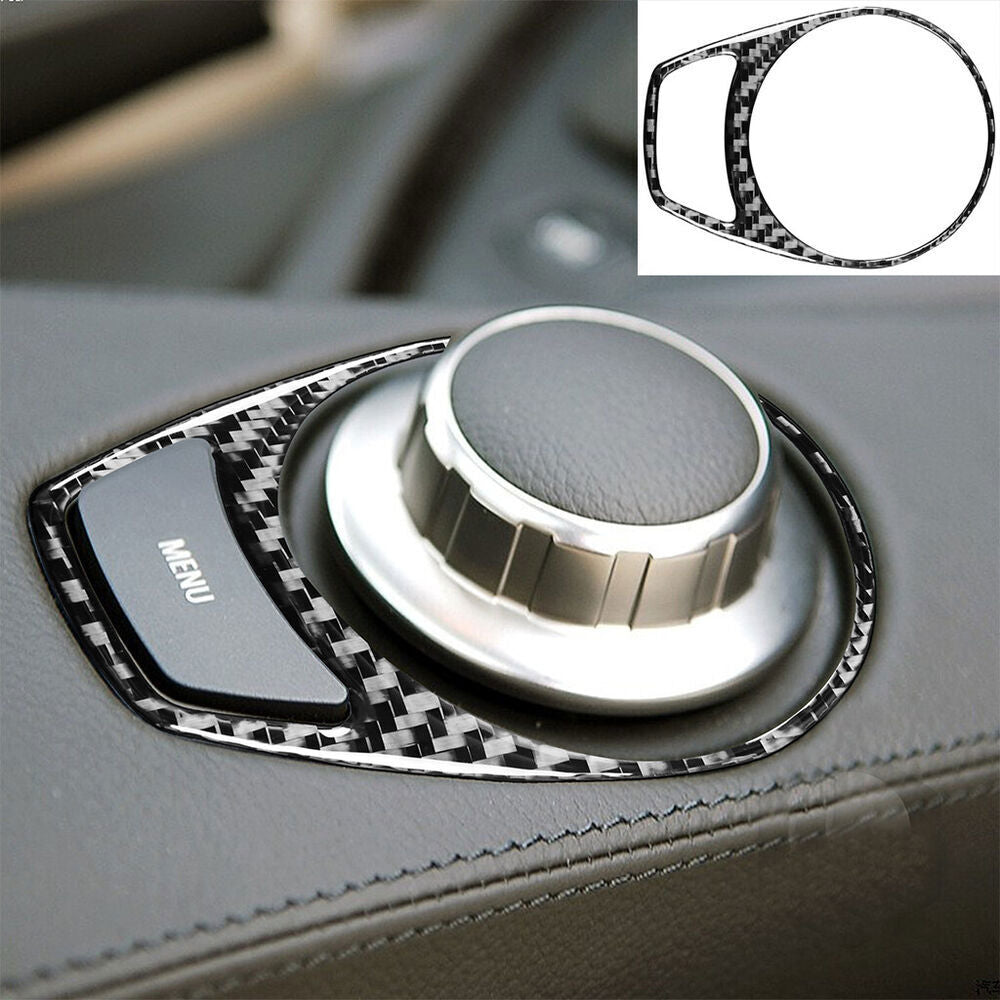 Carbon Fiber FM Switch Panel Interior Trim For 650i 645Ci M6 2004-2010 n