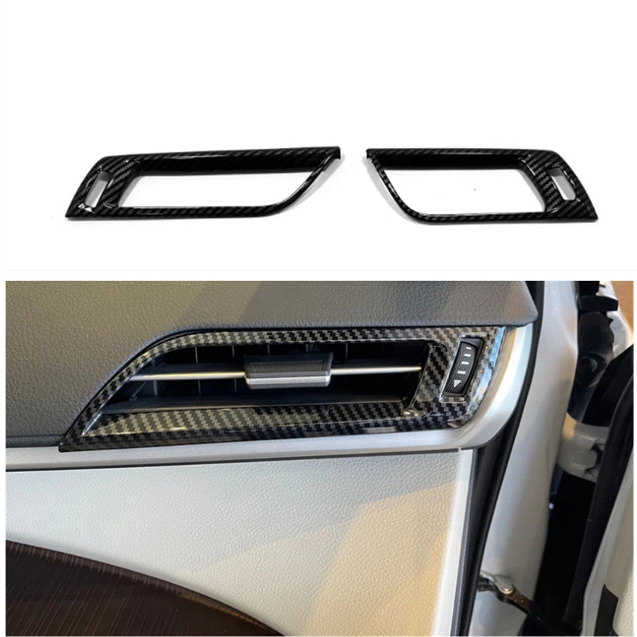 For 21-2024 for Toyota for Sienna Inner Dashboard Air Vent Cover Trim Carbon Fiber Style