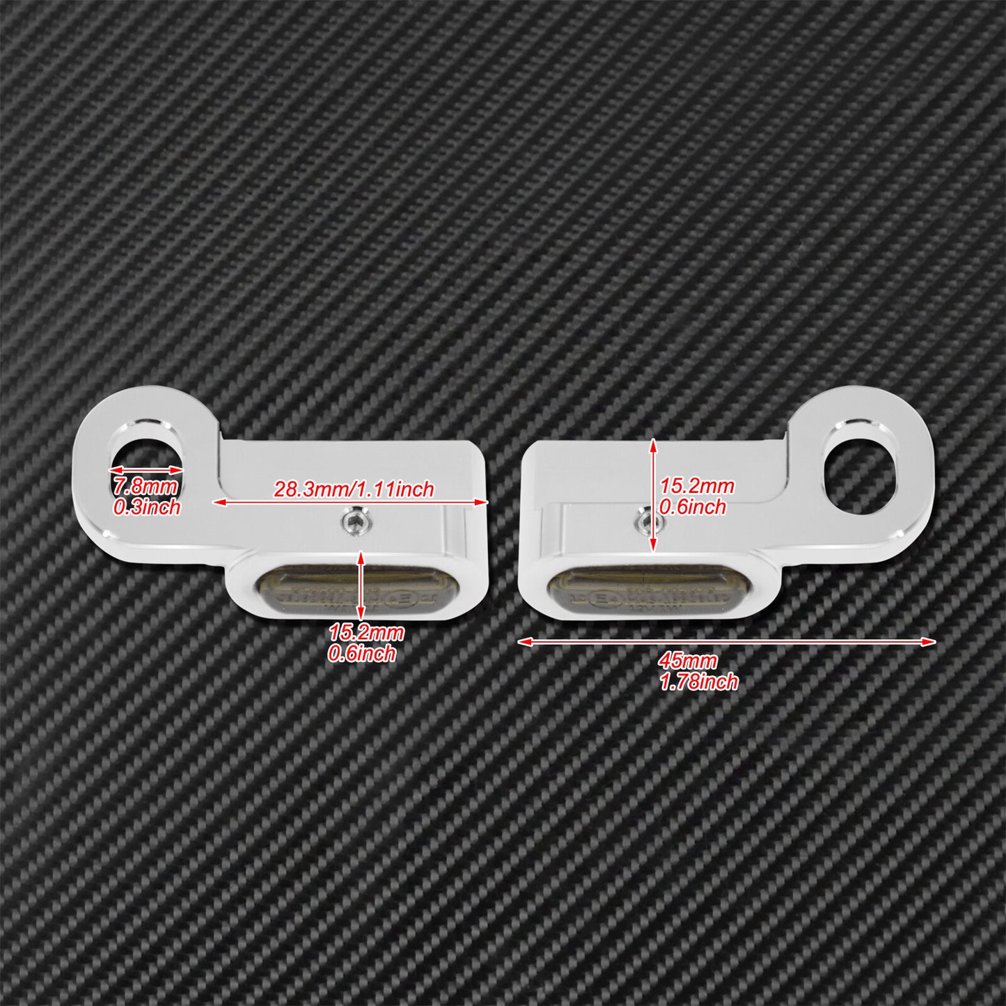 Motorcycle Turn Signal Indicators Blinker Lights Fit for Harley Touring Softail