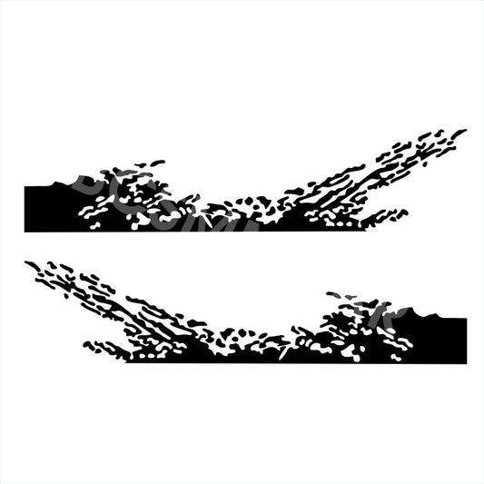 Car Body Sticker Splash Decal Offroad Graphics 160X45CM Decoration Accessories