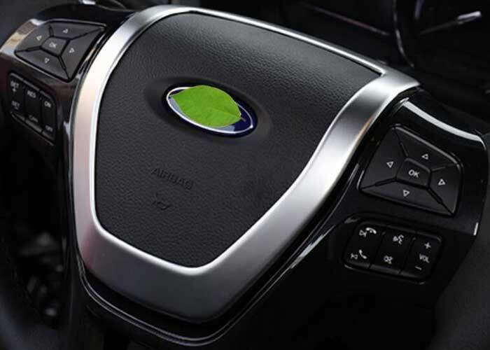 Steering Wheel Sheet Cover Trim 1PCS for Ford Explorer 2011-2019 Matte Silver