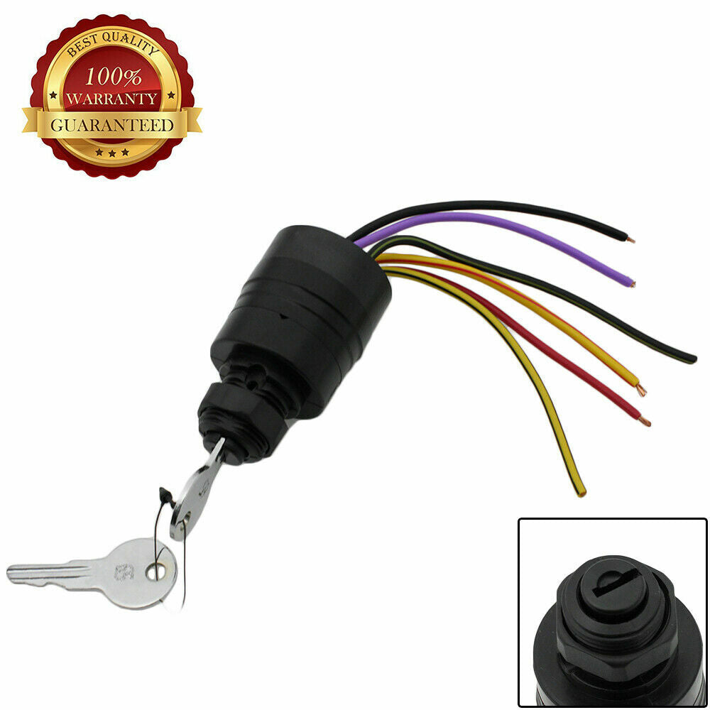 for Mercury Ignition Key Switch 6 Wire Replaces 17009A2 17009A5 Outboard MP41070-2 5 Q