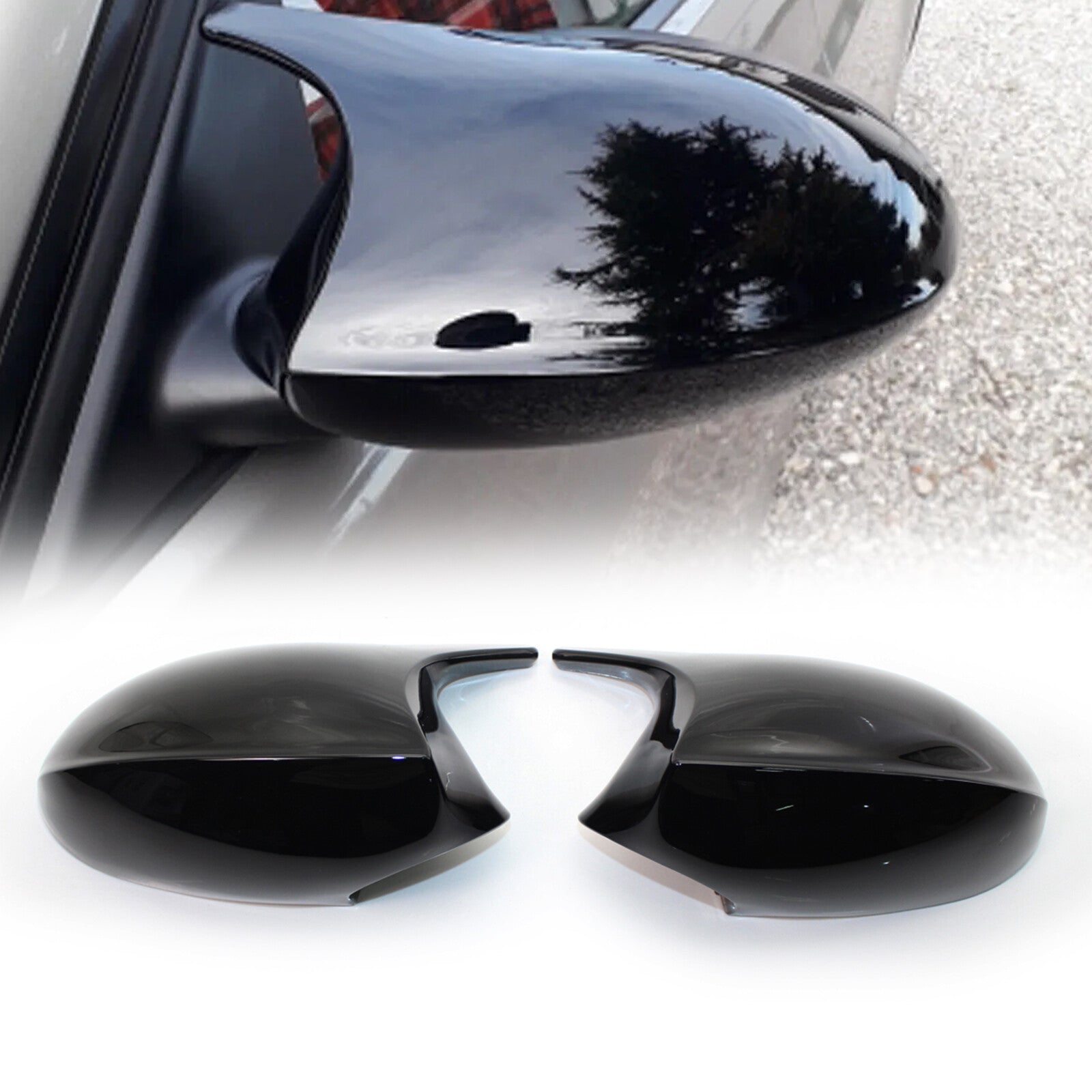 2PCS Side Mirror Cover Cap for BMW E81 E82 E87 E90 E91 E92 E93 PRE-LCI M3 3.0L