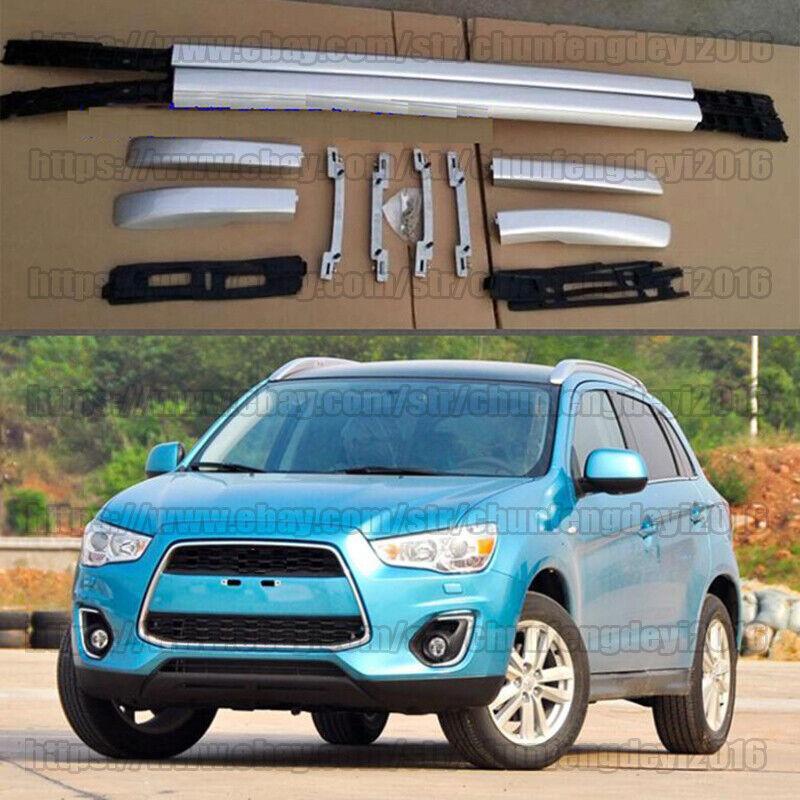 for Mitsubishi ASX Outlander Sport RVR 2010-21 silver Roof Rail Rack Side Bar 2x