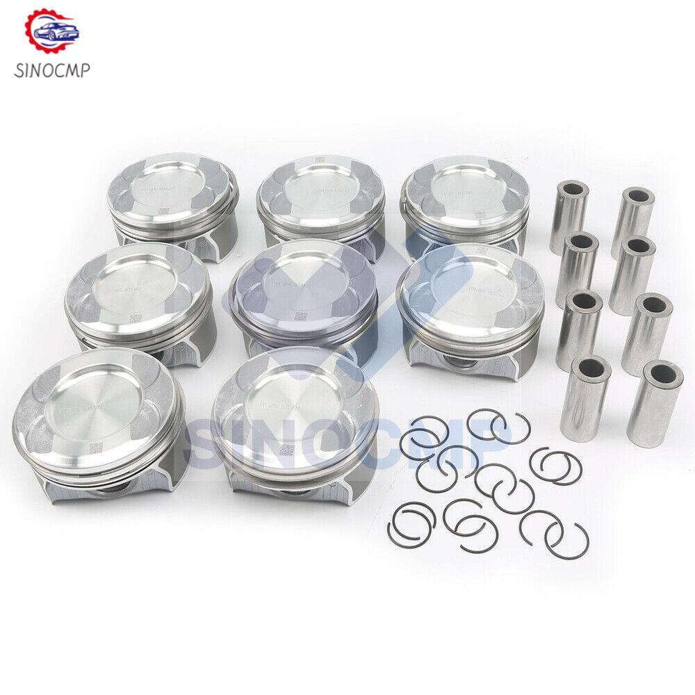 8PCS Pistons Kits ¦µ92.9/24mm M278 for Benz W166 W221 W222 4.6L 4.7L A2780302317