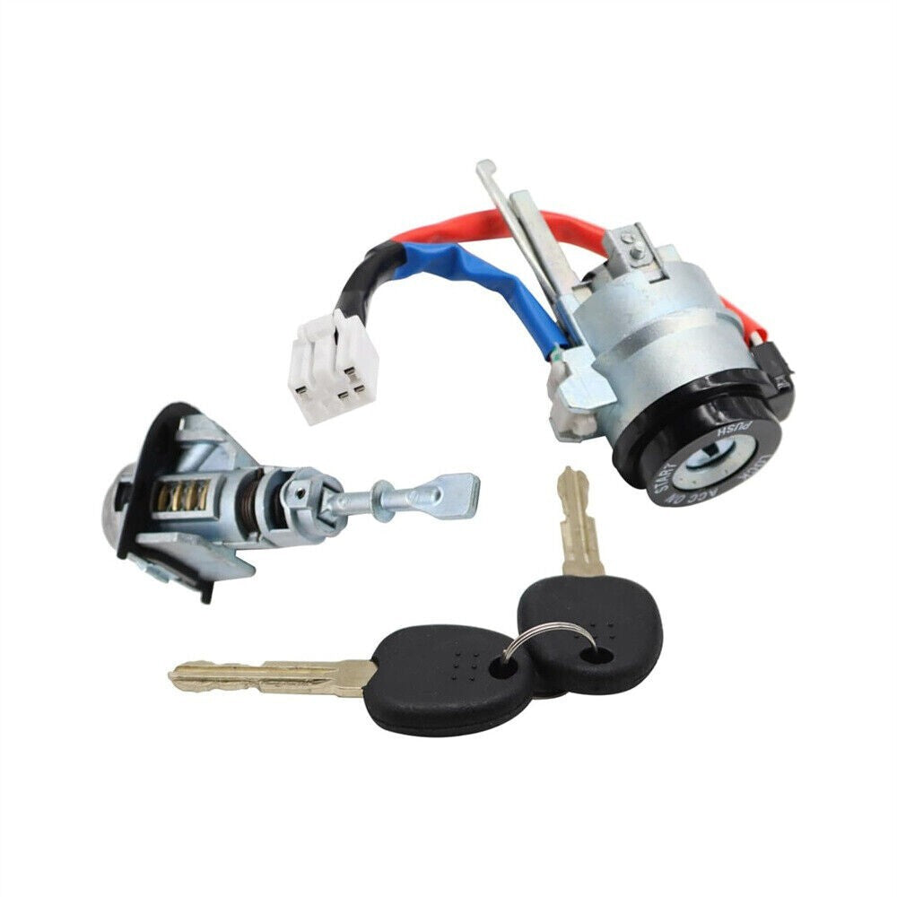 Galvanised Ignition Switch Door Lock Cylinder 2 Keys Fit for Kia Forte 2009-2022
