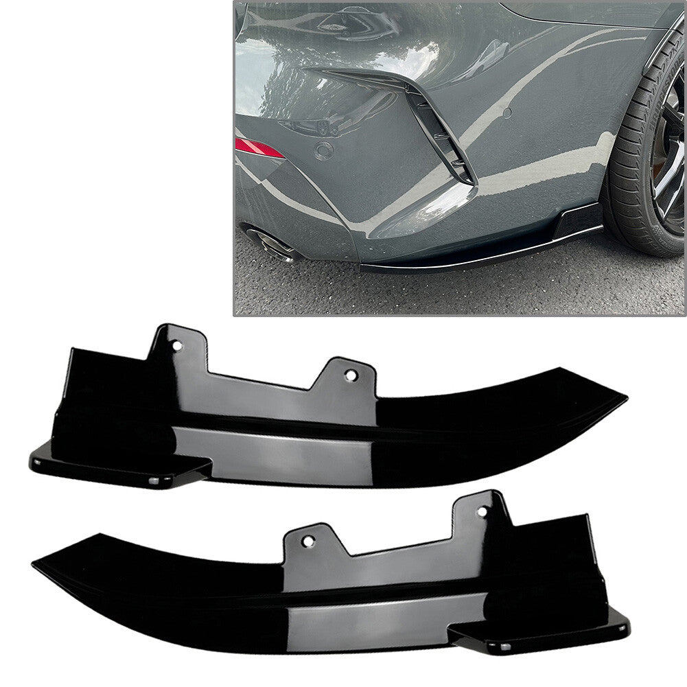 Rear Bumper Lip Wrap Corner Spoiler Cover for BMW 4 Series G22 G23 M Sport 20-23 Q