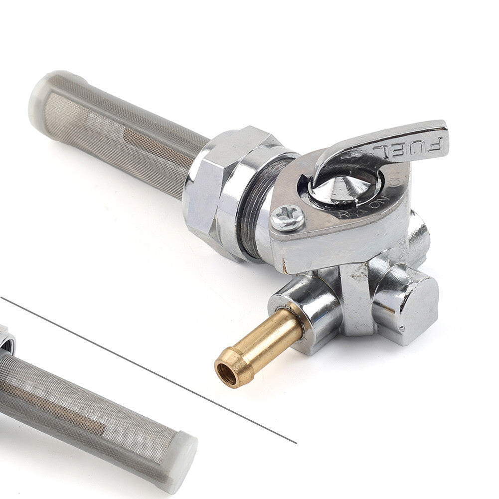 Fuel Valve Petcock Left Outlet for Harley Sportster Big Twin 1975-Up 13/16 Bung