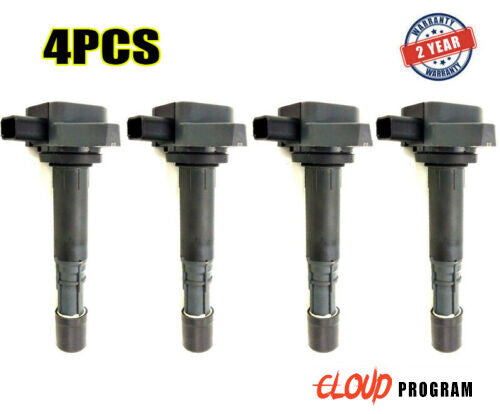 4x Ignition Coils 30520PVFA01 For 2001-2005 for Honda for Civic 1.7L SOHC 4 cylinder v