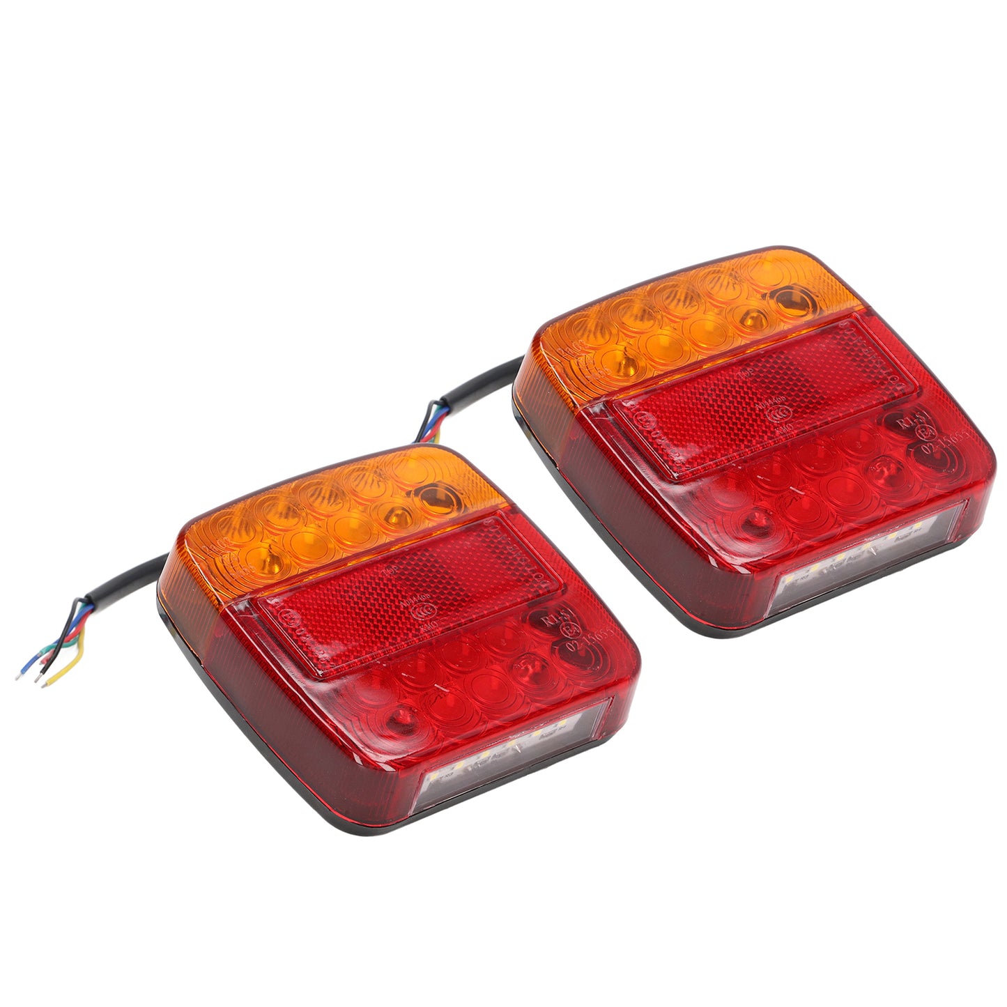 Auto 2pcs LED Taillights 12V Shock-Resistant Rear Turn Signal Lamp Parts For