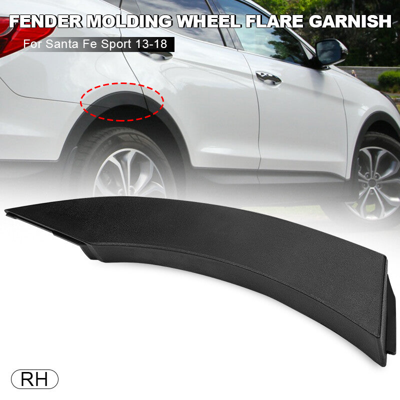Passenger Rear Fender Molding Wheel Flare Garnish Fits for 13-18 Santa Fe Sport