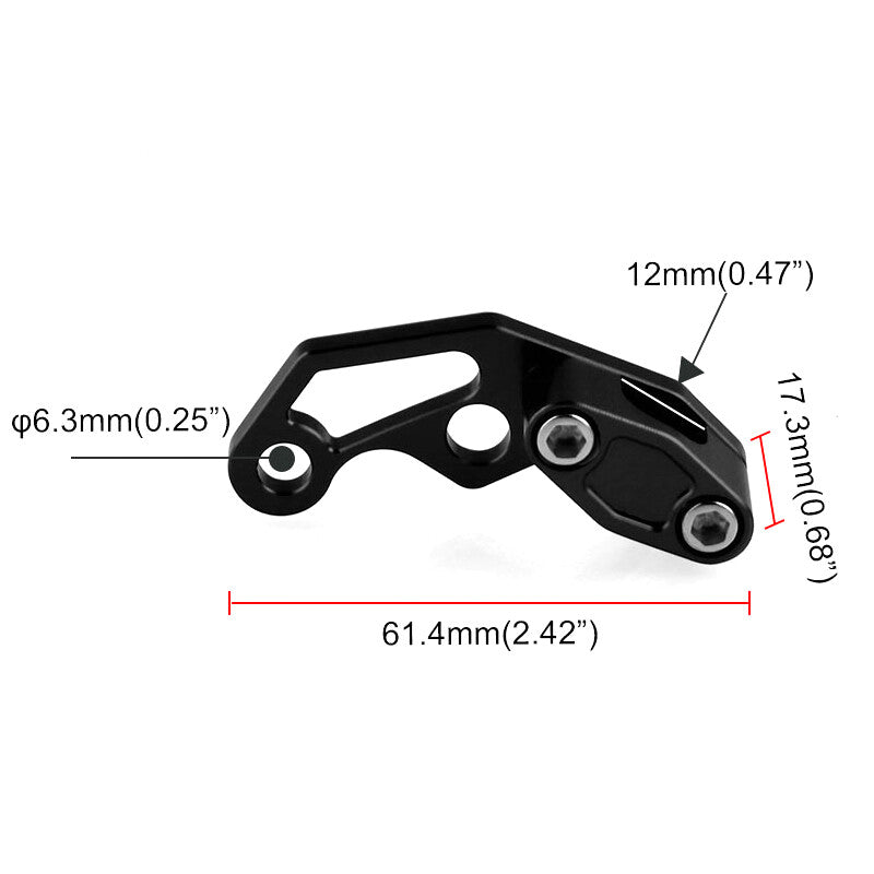 Motorcycle and bicycle modification parts, black oil pipe clamps, aluminum alloy - n