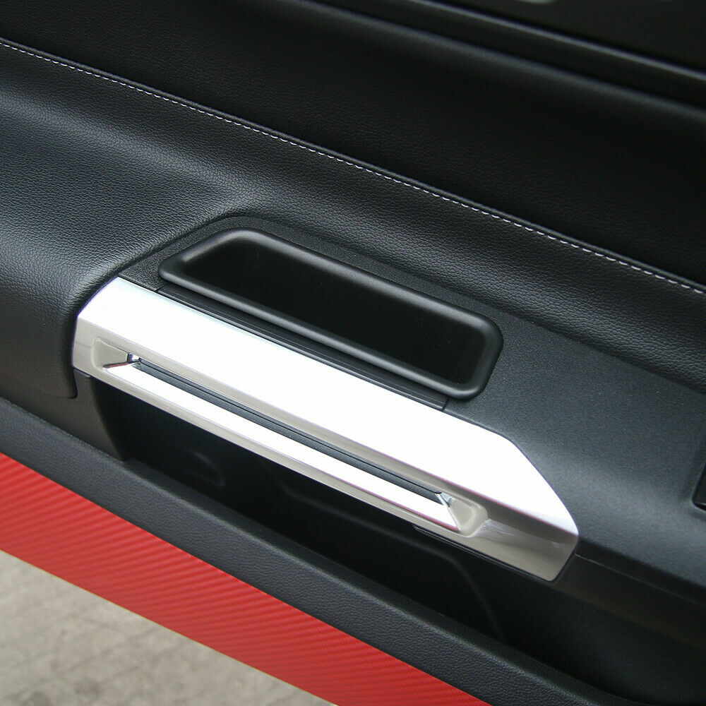 2pcs Interior Door Handle Storage Box Cover  for ford  for Mustang 2015+ Accessories Q