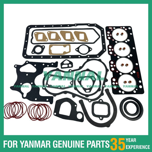 XC490 full gasket kit for Xinchai excavator engine parts -