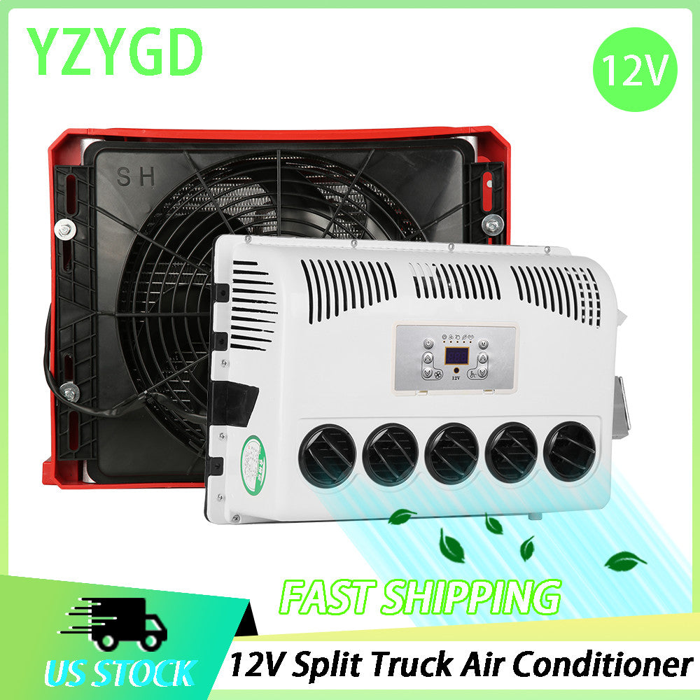 For Engineering Bus RV Caravan Universal Split A/C 12V Car Truck Air Conditioner Q
