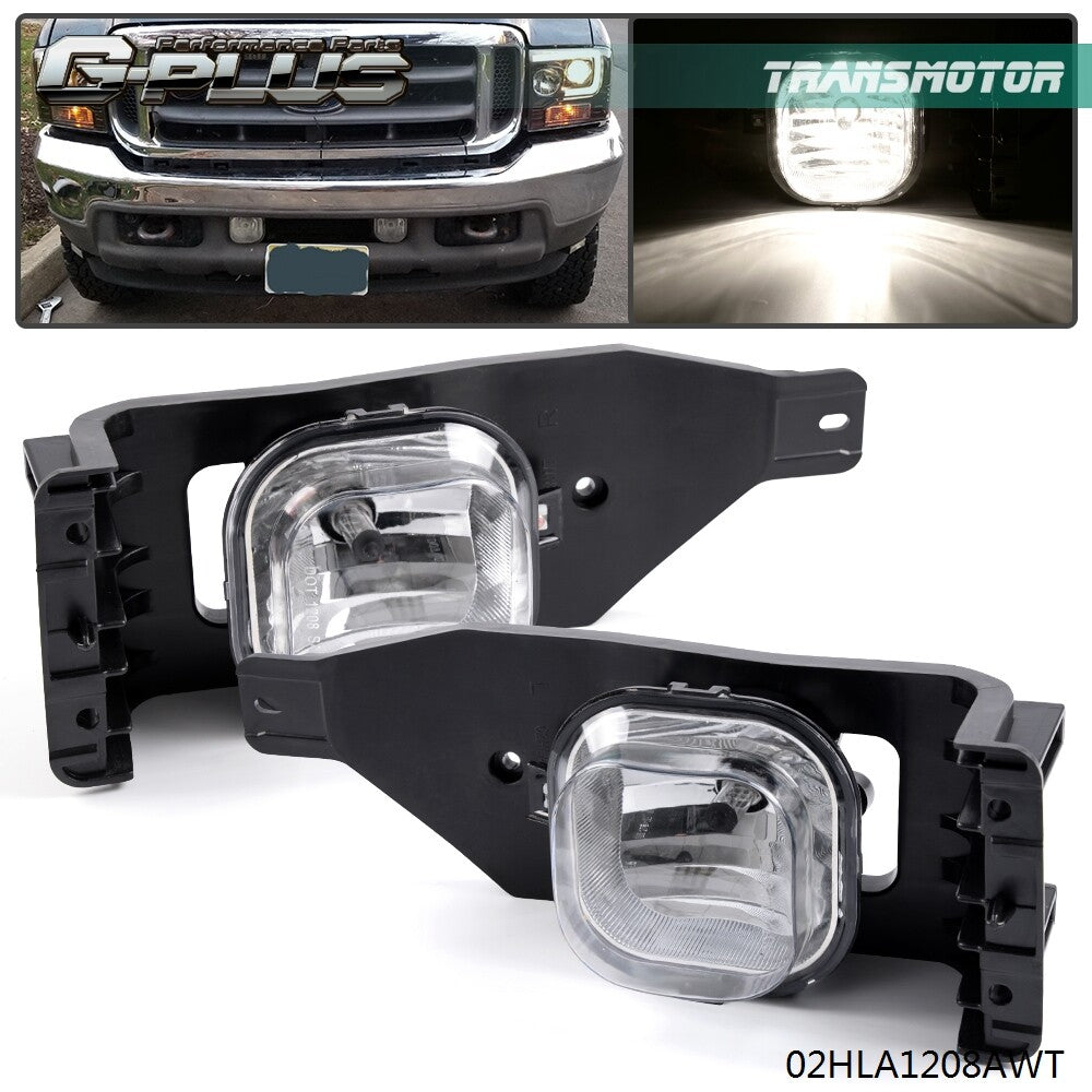 Fits 05-07 for F250-550 Super Duty 4X Cigarette Headlights and Clear Fog Lights - v