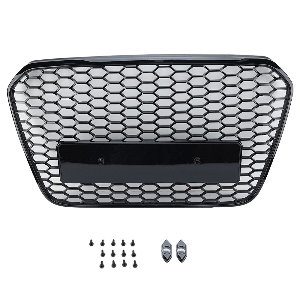 for Audi A6 C7 2012-2015 Front Grille Grill Gloss Black 4G0853651A NEW