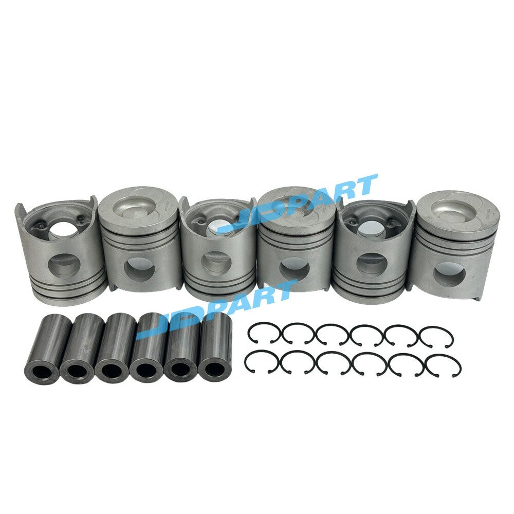 6-piece 6D22 piston kit 23411-83005 for excavator engine parts -