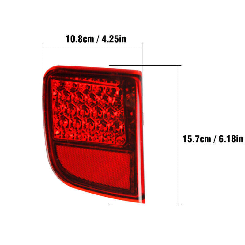 LED Rear Bumper Reflector Light Tail Brake Fog Lamp For Toyot@a for Land Cruiser 08+ n