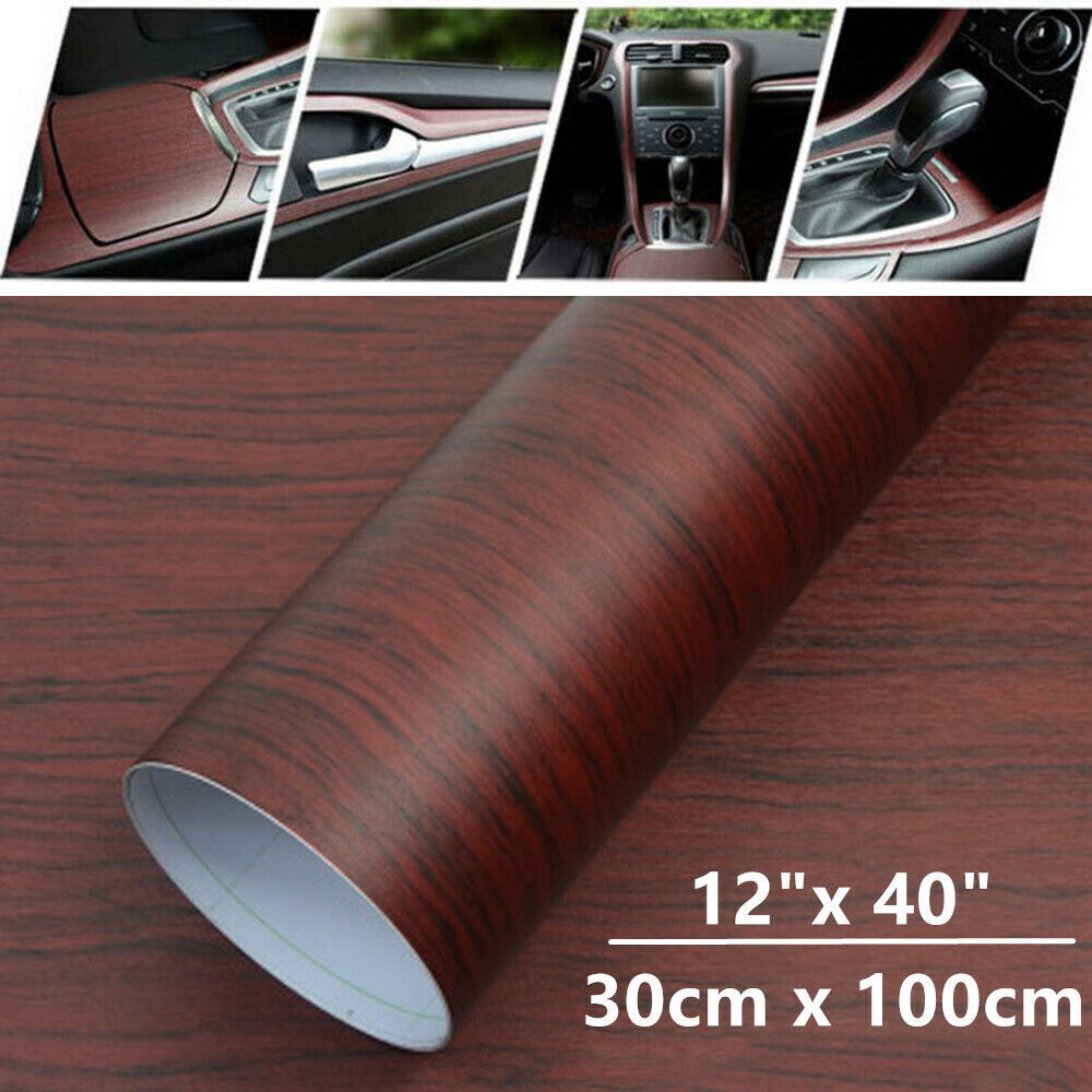 12-inch x 40-inch DIY Wood Texture Grain Packaging Sticker Decal for Car SUV Interior and Body - n
