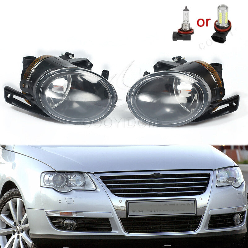 1 Pair for VW for Passat B6 2006-2008 Front Bumper Driving Signal Lamp Fog Lights