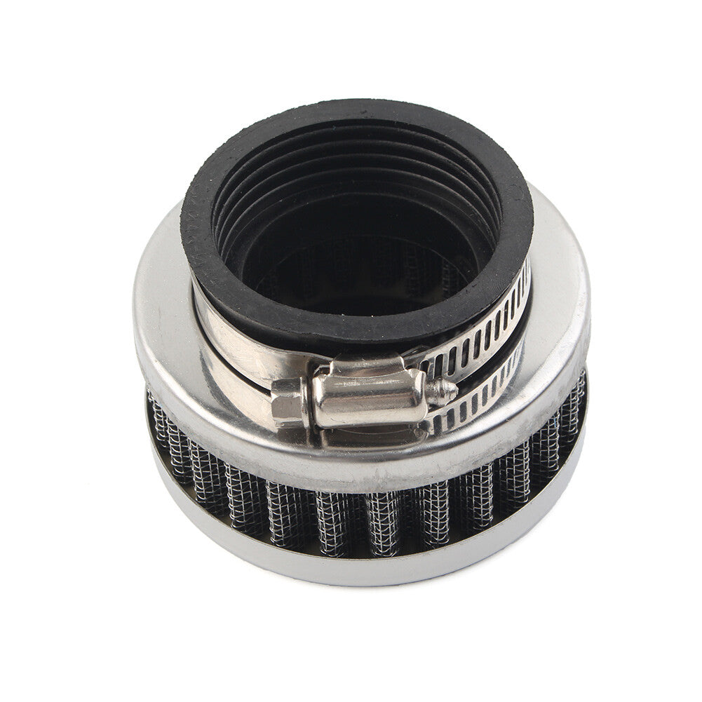 Stainless Steel 45mm Air Intake Filter Cleaner w/ Clamp Fit Motorcycle Scooter Q