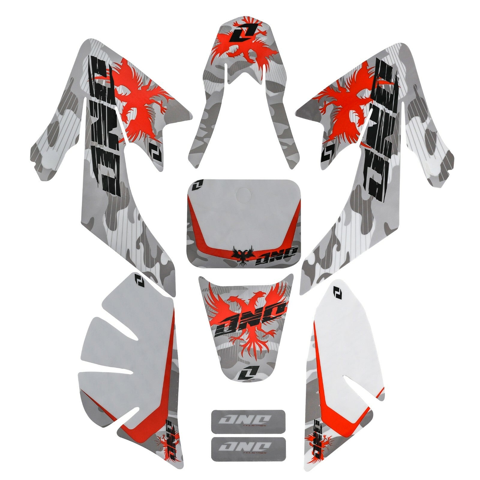 Decal and graphic kit for Honda CRF50 XR50 plastic Baja DR49 SSRPit bicycles