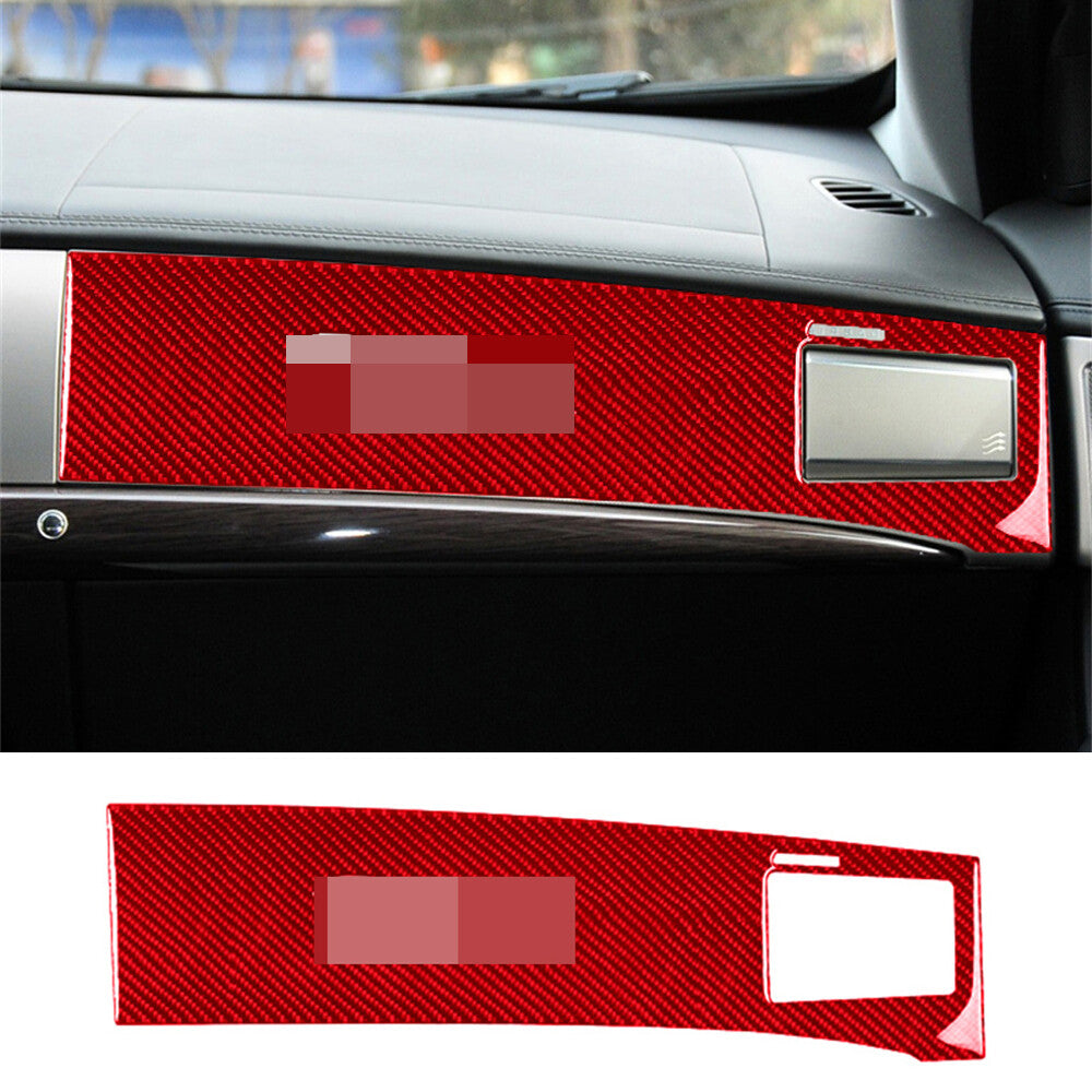 45Pcs Red Carbon Fiber Interior Full Set Decorative Trim Kit for Jaguar XF 09-11