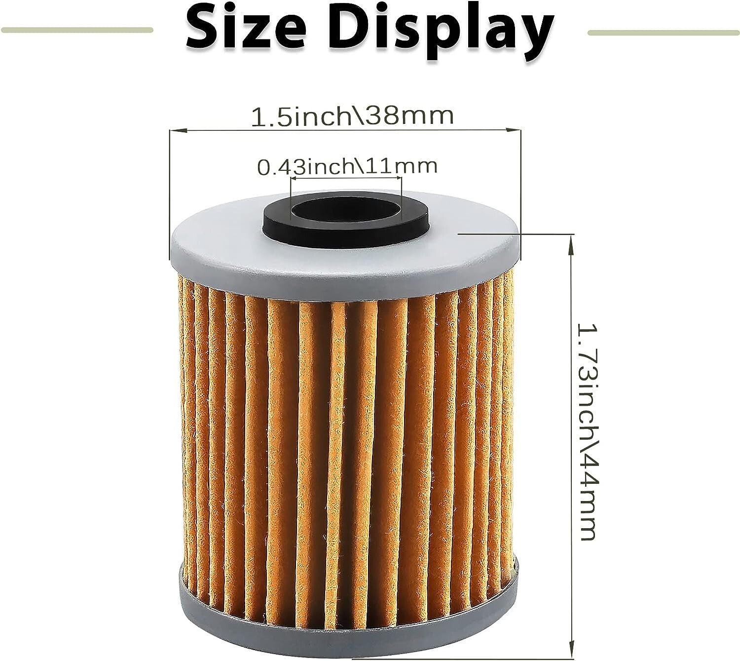 HF207 Oil Filter for SUZUKI 250 400 RMZ 250 RM-Z250 2004-2015/RMZ 450 2005-2015