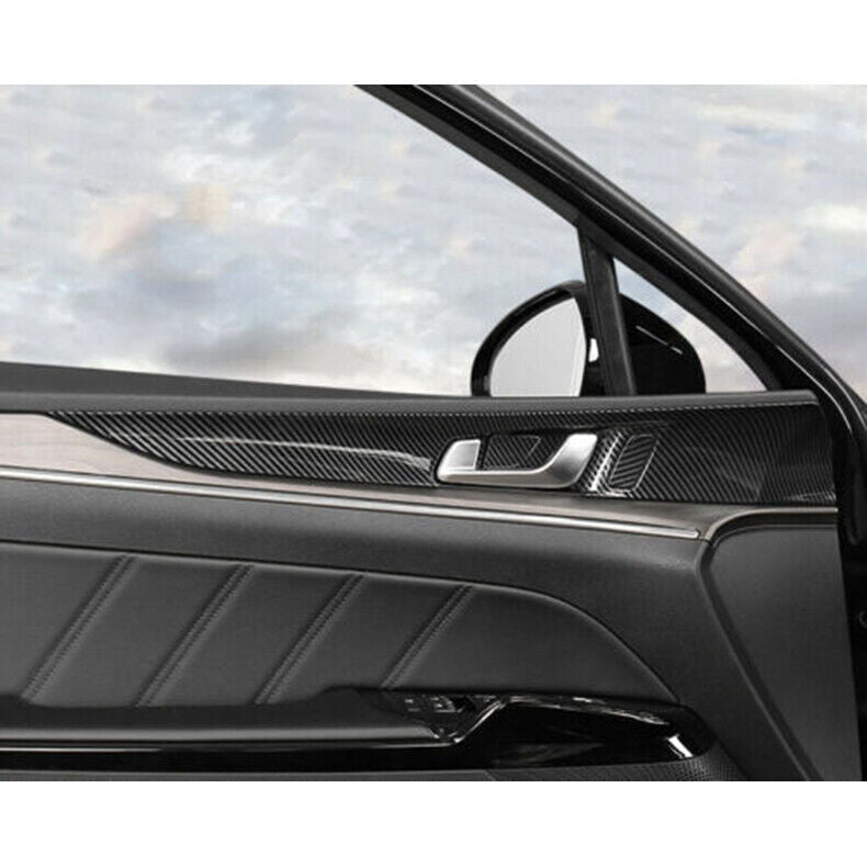 for Kia K5 2021-2023 Carbon Fiber ABS Interior Door Handle Molding cover Trim 5x
