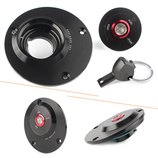 for Yamaha FZ1 FZ6 YZF600 1000 R1 R6 YSR50 Black Moto Fuel Gas Tank Cap w/key Q