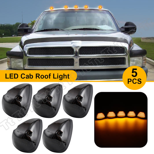 Yellow LED Running Roof Cab Marker Lights for 94 - 1998 for Dodge for Ram 1500 2500 3500- v