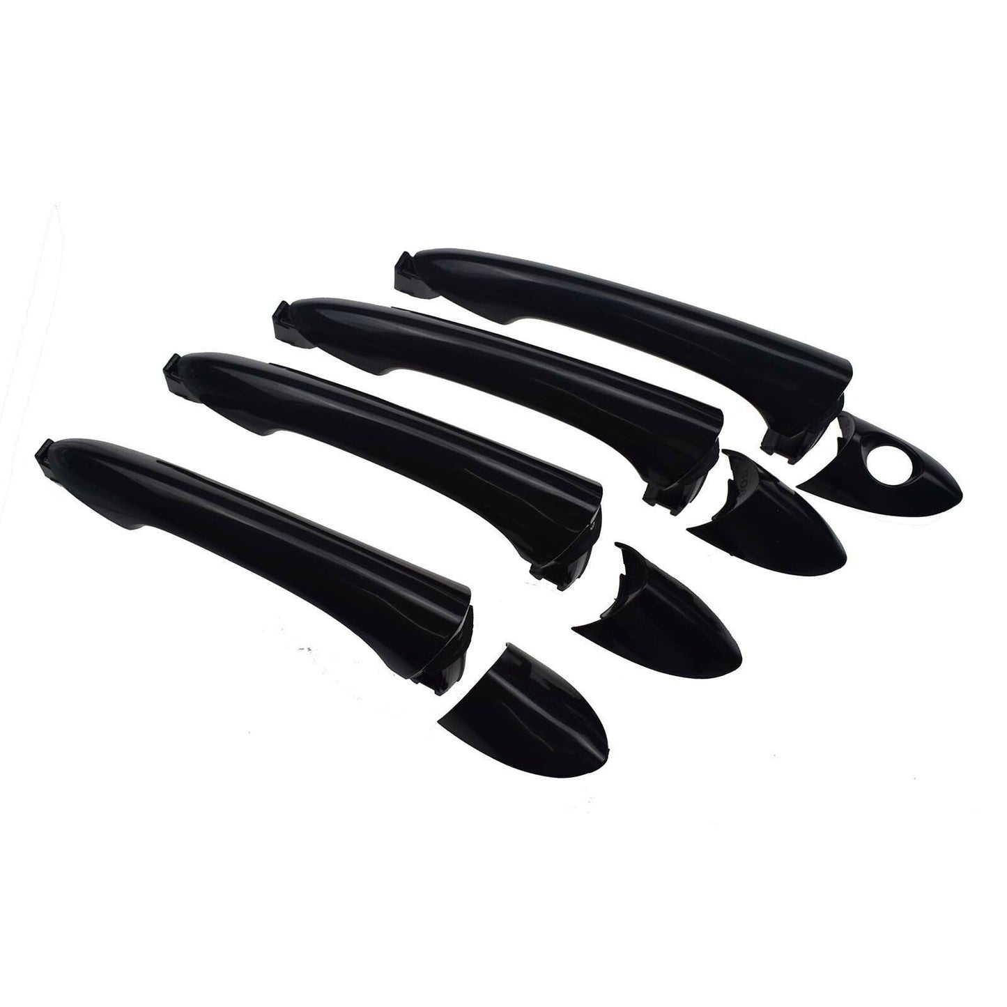 Front, rear, left, right, and right exterior door handle set suitable for 2011-2015 for Hyundai Sonata. n