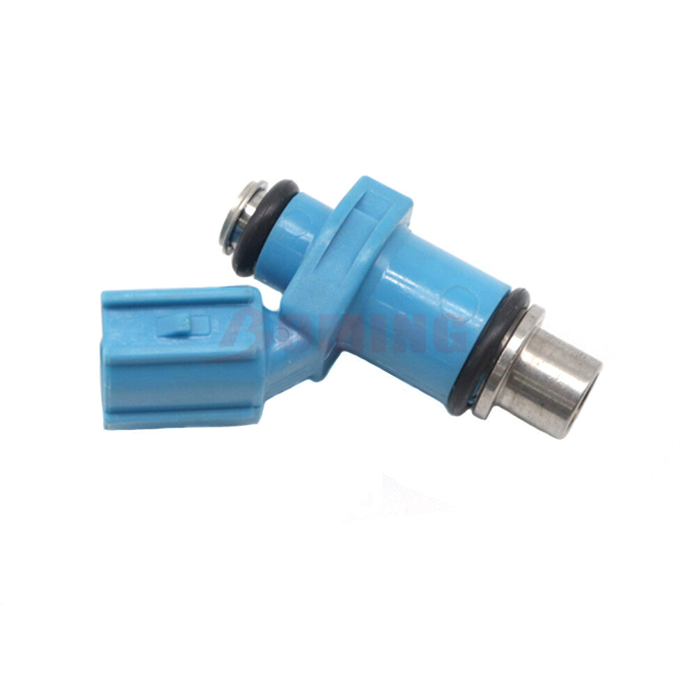 Four new 6C5137610000 fuel injectors for Yamaha 40HP, 50HP, and 60HP 4-stroke engines. (6C5-13761-)