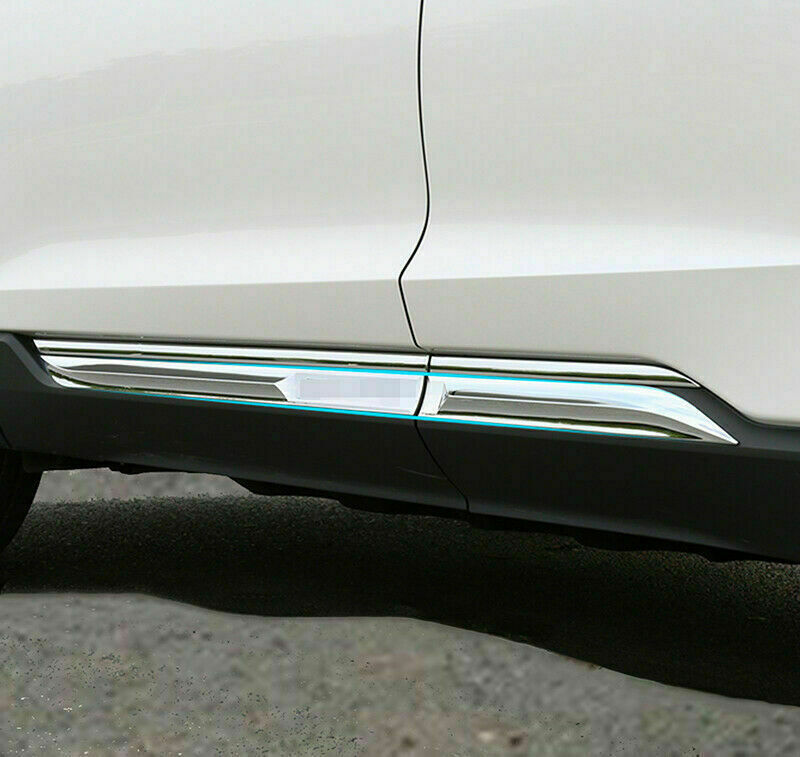 for Ford Edge 2015-2020 Chrome Side Door Body Molding Cover Anticollision Trim
