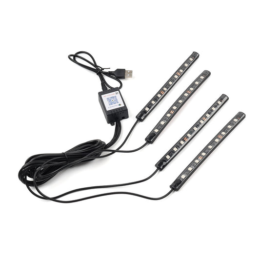 RGBMusic VoiceControl Floor Atmosphere Light Decorative Foot Lamp Q