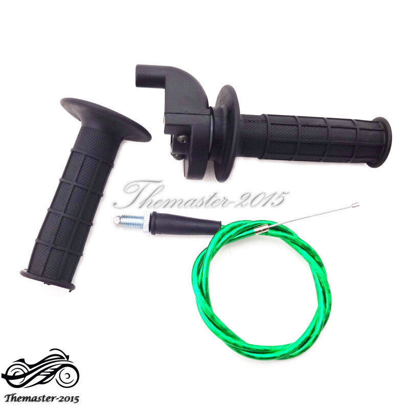 Pit Dirt Bike Throttle Cable Handle Grips Fit 110cc 125cc 140cc CRF50 SSR BSE Q