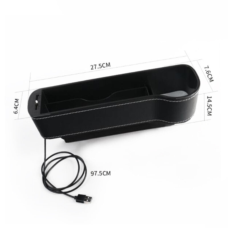 Car for seat gap storage box with cup holder and LED light, suitable for the right side of the for seat . n