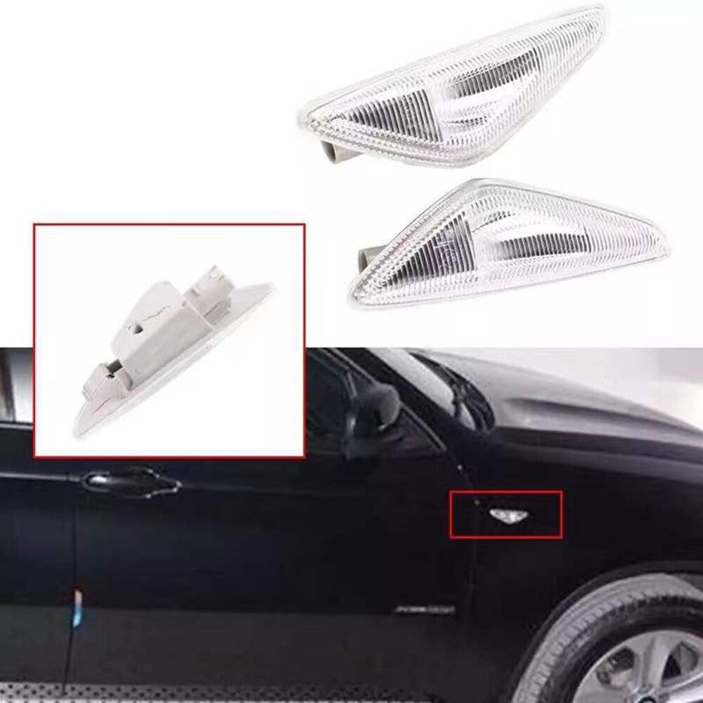One pair LED fender side marker lights turn signal for X3 F25 X5 E70 X6 E71 E72- v