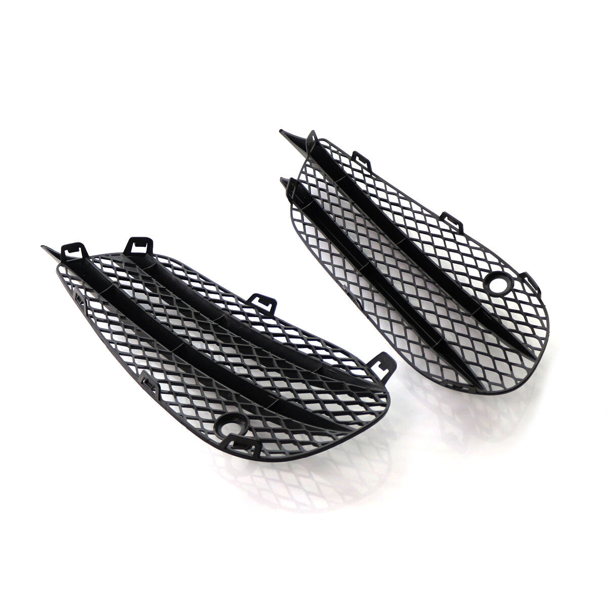 Pair Air Vent Bumper Fog Light Grill Cover for Mercedes-Benz W205 C43 15-18