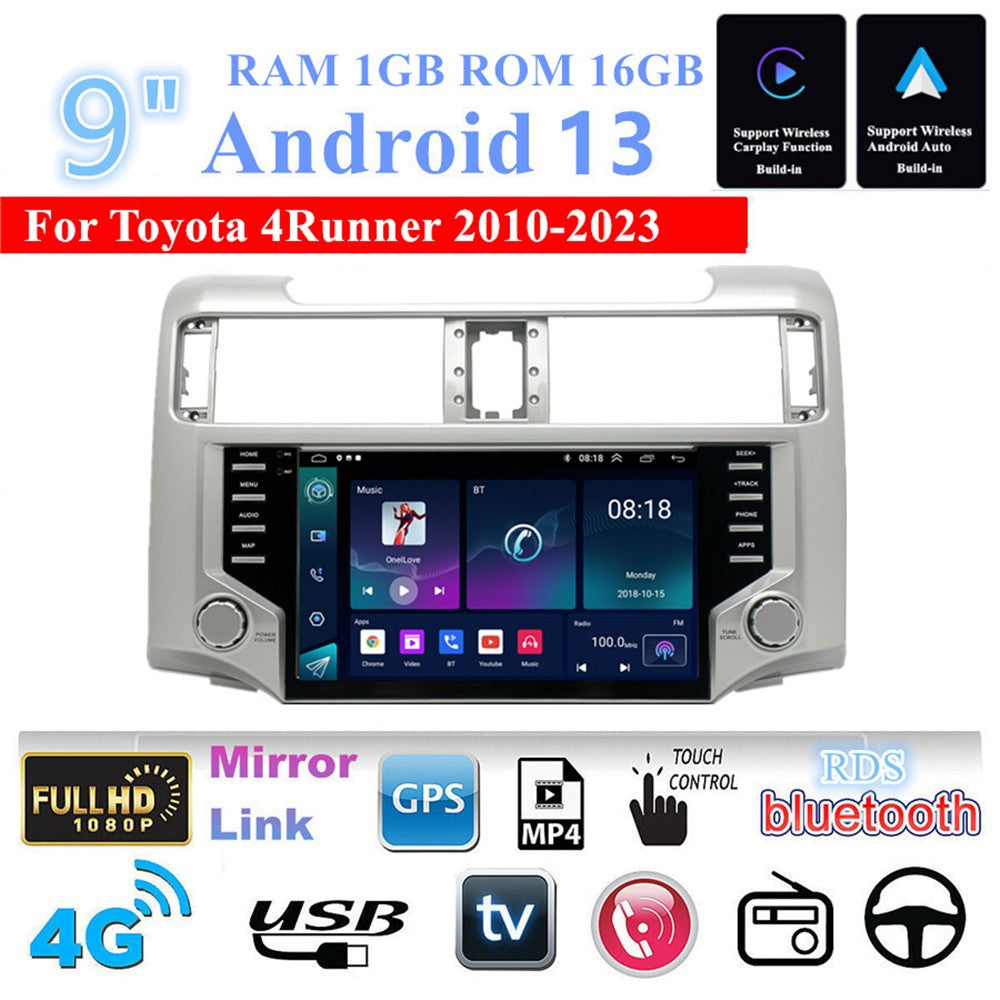 9Android 13 Support Carplay 1+16G Car Stereo GPS for Toyota for 4Runner 2010-2023