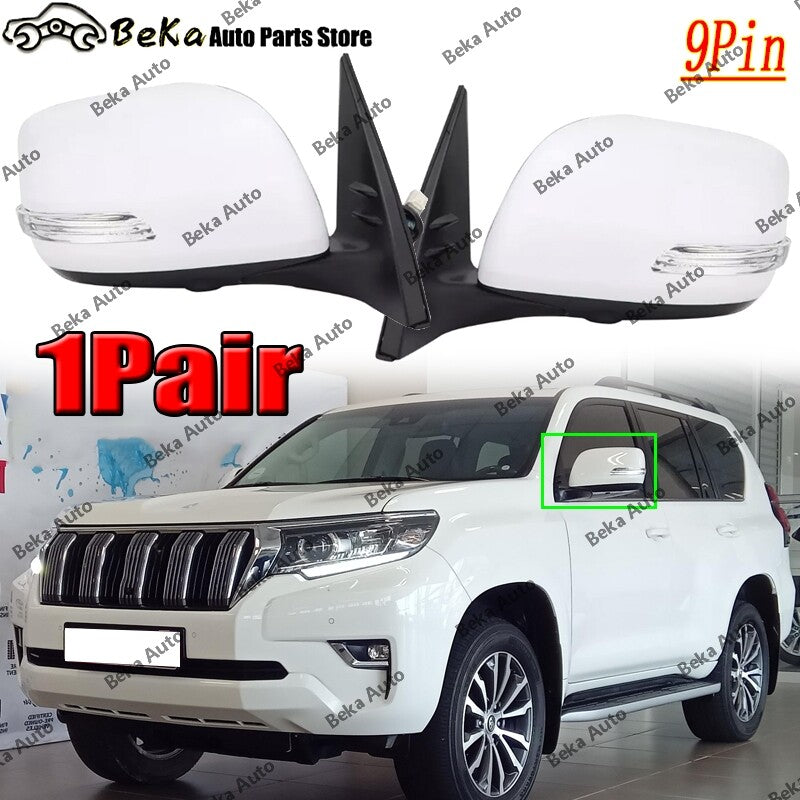 for Toyota for Land Cruiser Prado 150 Series 2013-2022 LHRH Side Door Mirror 9 Pin